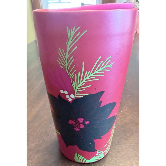Starbucks Other - Starbucks Holiday 2021 Poinsettia Tumblr Ceramic 12 Ounce Coffee Tea NWT